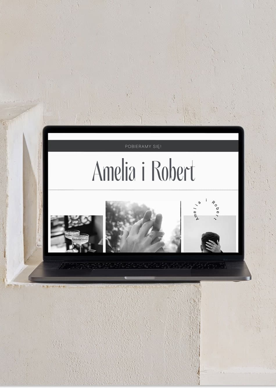 Platforma ślubna na telefonie